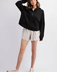FRENCH TERRY LONG SLEEVE FULL ZIP HOODIE