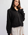 FRENCH TERRY LONG SLEEVE FULL ZIP HOODIE