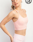 RAE MODE PLUS SIZE BUTTER SPORTS BRA WITH ADJUSTABLE STRAP