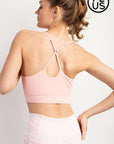 RAE MODE PLUS SIZE BUTTER SPORTS BRA WITH ADJUSTABLE STRAP